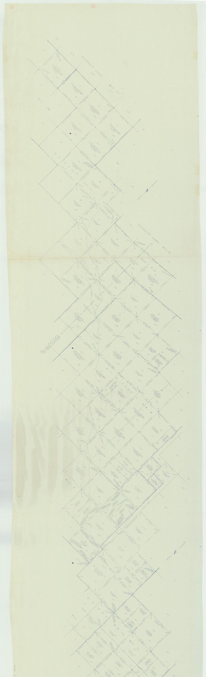 68395, Crockett County Working Sketch 62, General Map Collection