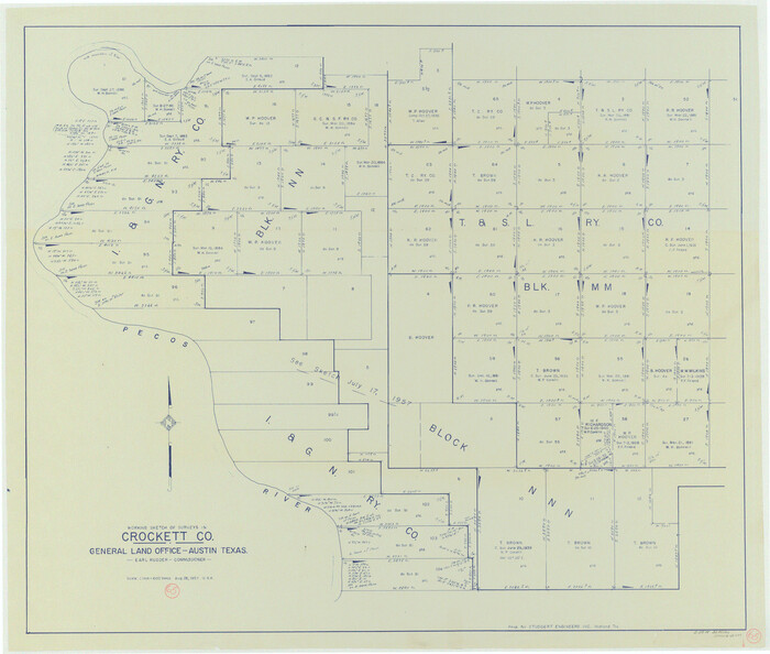 68398, Crockett County Working Sketch 65, General Map Collection