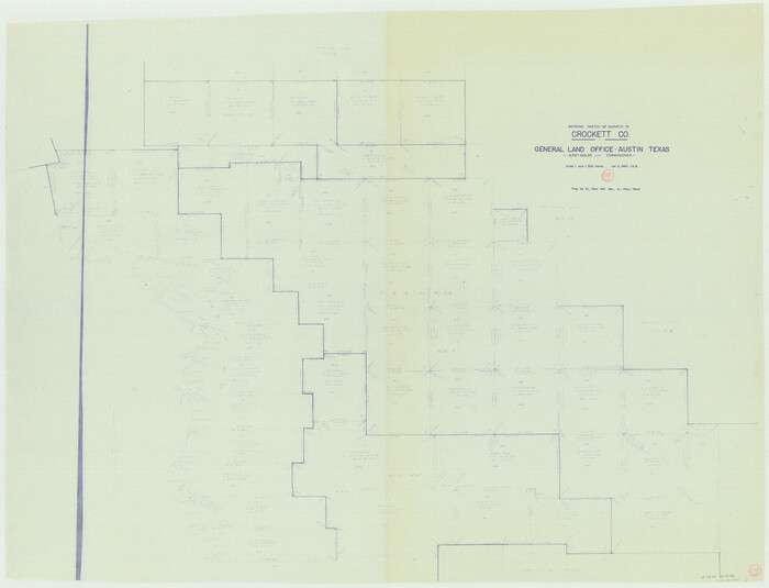 68402, Crockett County Working Sketch 69, General Map Collection