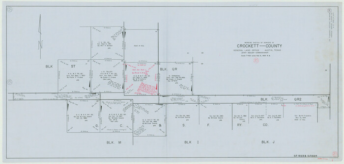 68403, Crockett County Working Sketch 70, General Map Collection
