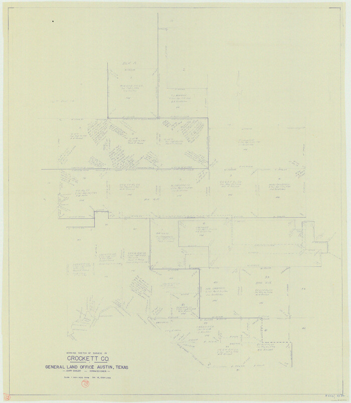 68406, Crockett County Working Sketch 73, General Map Collection