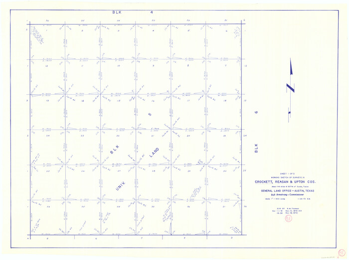 68414, Crockett County Working Sketch 81, General Map Collection
