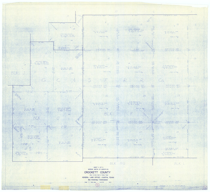68419, Crockett County Working Sketch 86, General Map Collection