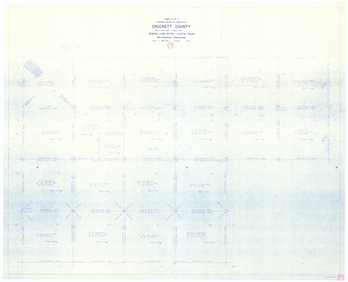 68420, Crockett County Working Sketch 87, General Map Collection