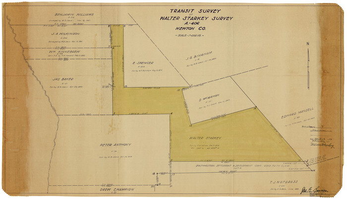 6843, Newton County Rolled Sketch 7, General Map Collection
