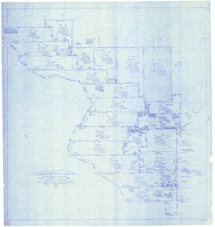 68430, Crockett County Working Sketch 97, General Map Collection