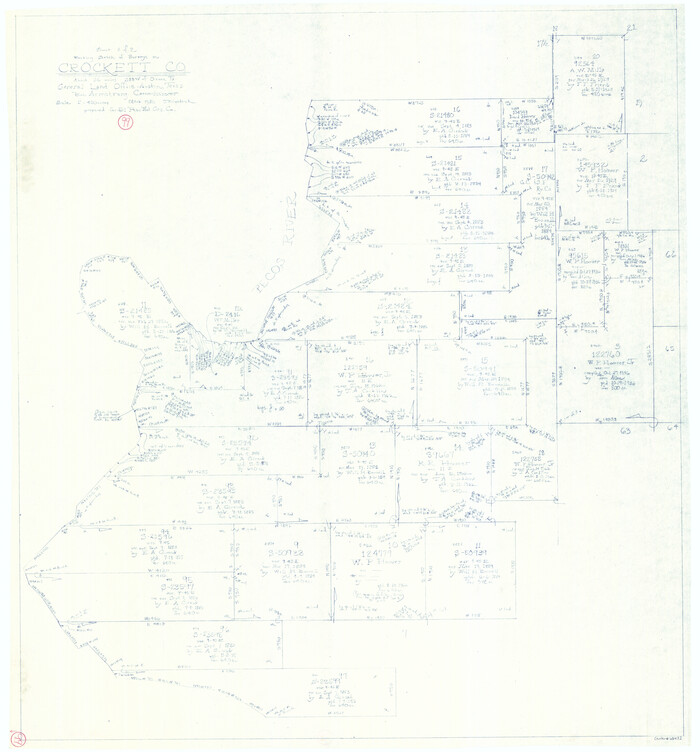 68432, Crockett County Working Sketch 99, General Map Collection