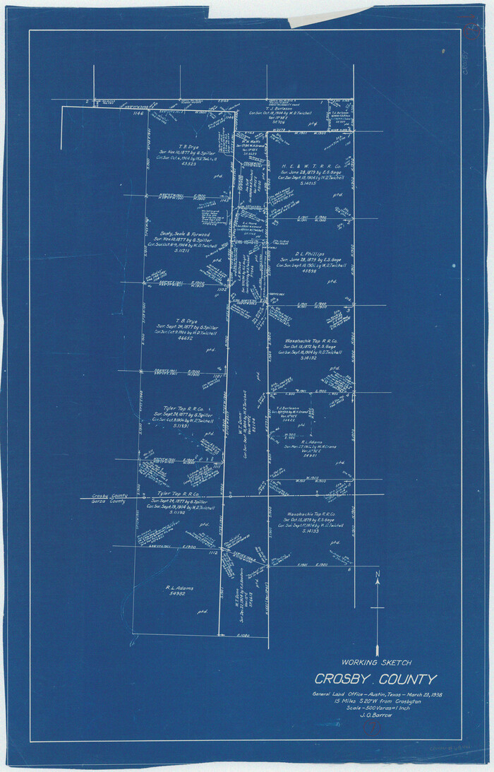 68441, Crosby County Working Sketch 7, General Map Collection