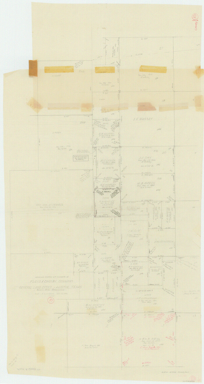 68444, Crosby County Working Sketch 10, General Map Collection