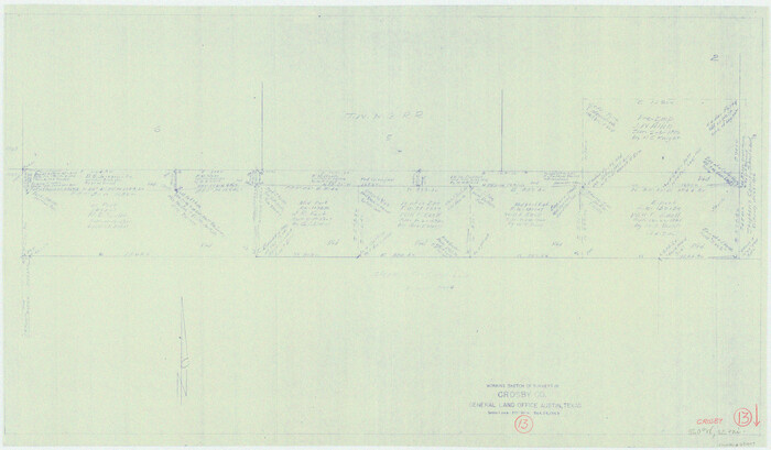 68447, Crosby County Working Sketch 13, General Map Collection
