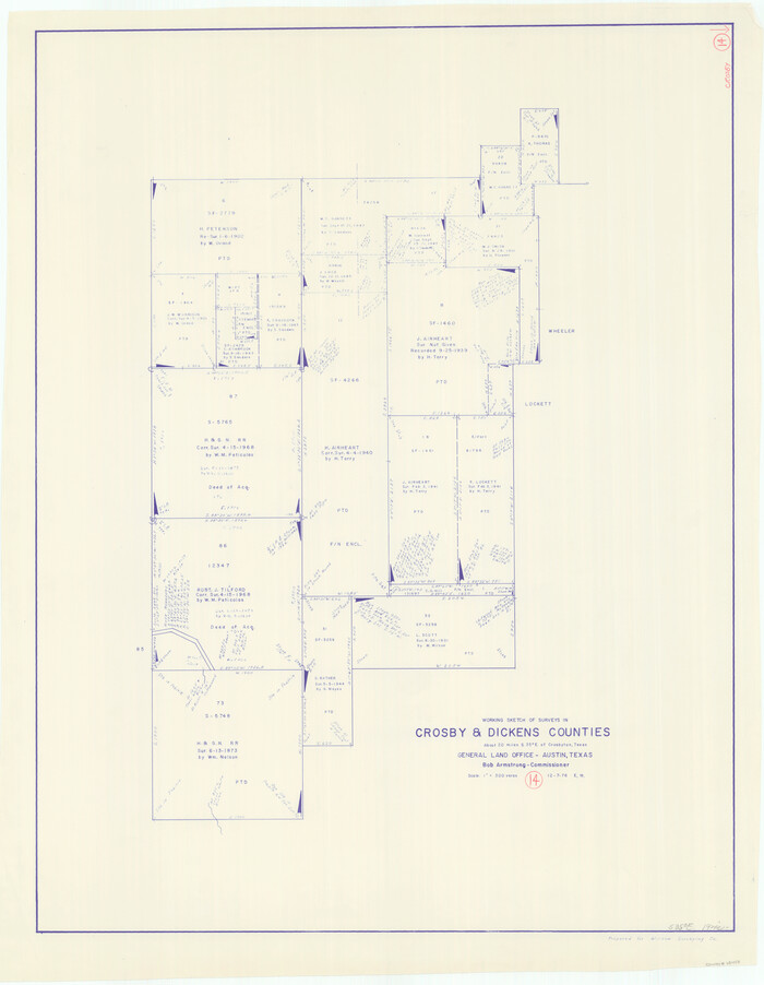 68448, Crosby County Working Sketch 14, General Map Collection
