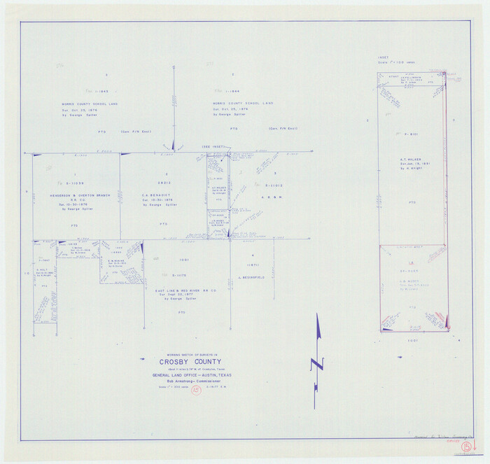 68449, Crosby County Working Sketch 15, General Map Collection