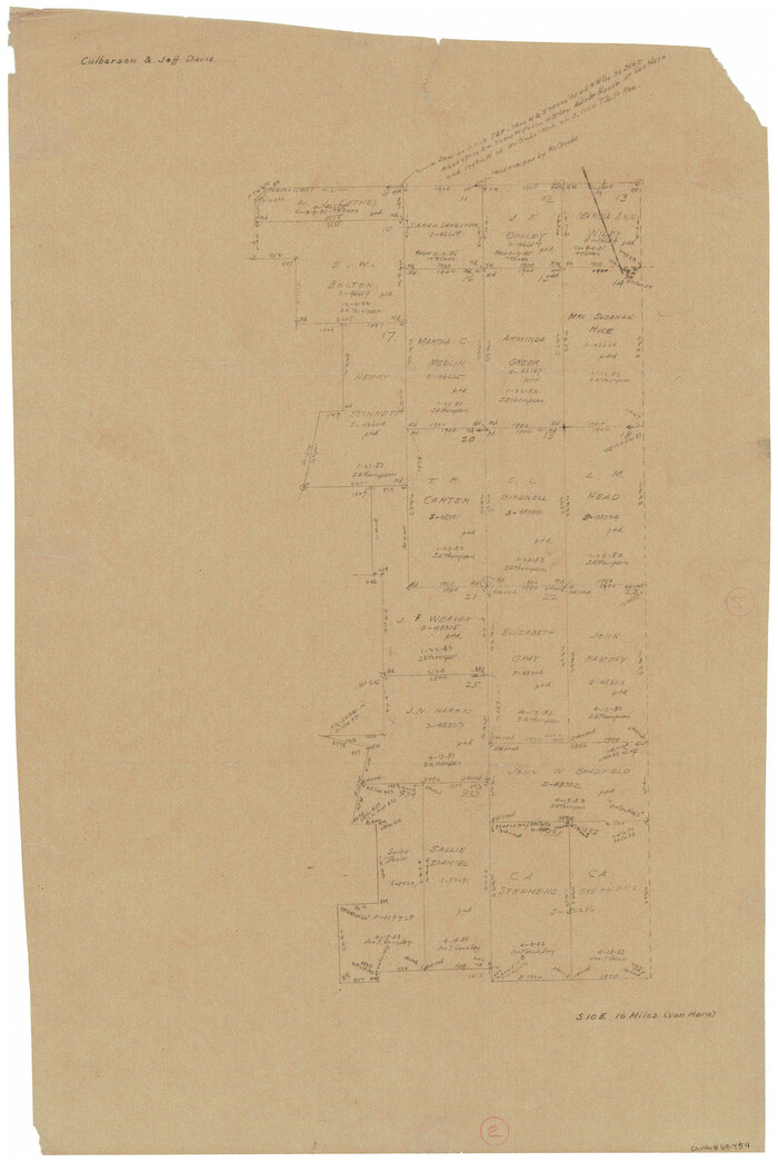 68454, Culberson County Working Sketch 2, General Map Collection
