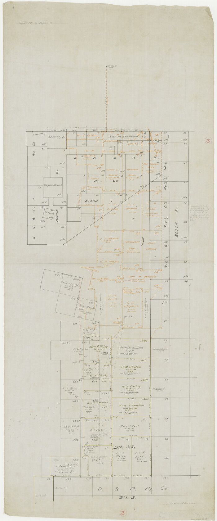 68455, Culberson County Working Sketch 3, General Map Collection