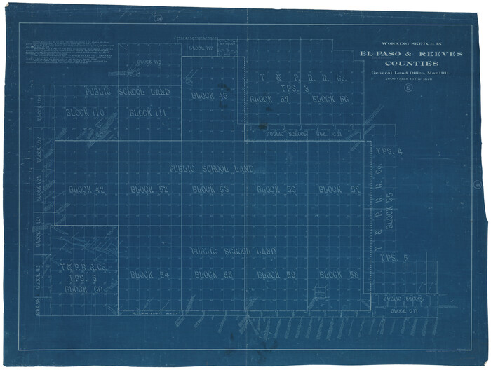 68458, Culberson County Working Sketch 6, General Map Collection
