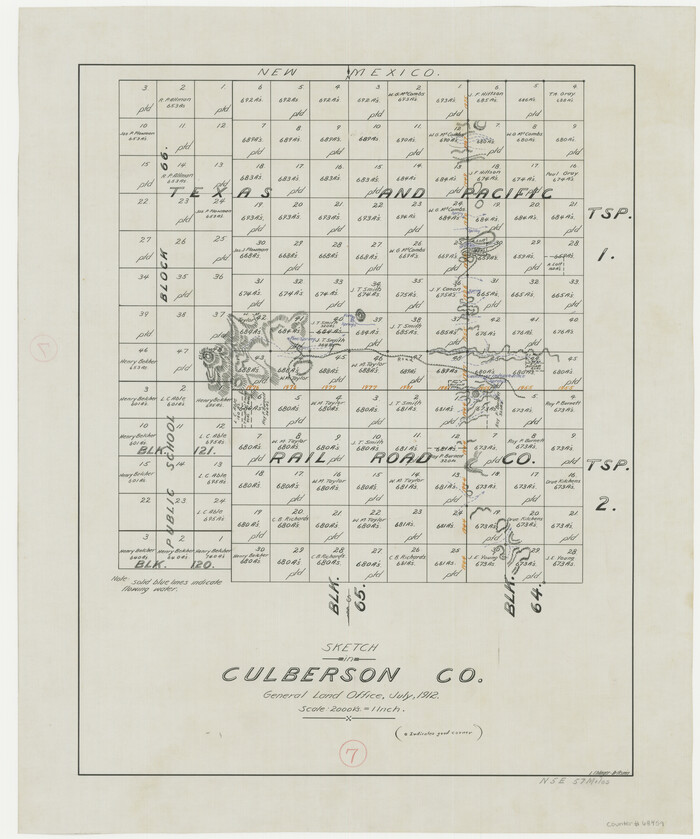 68459, Culberson County Working Sketch 7, General Map Collection