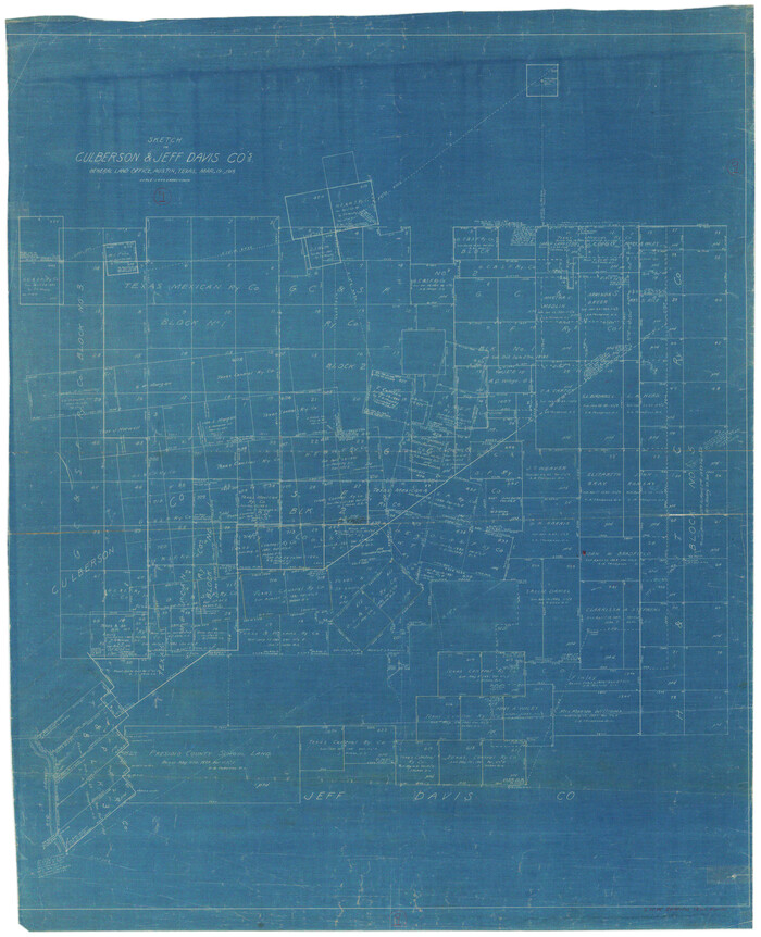 68461, Culberson County Working Sketch 9, General Map Collection
