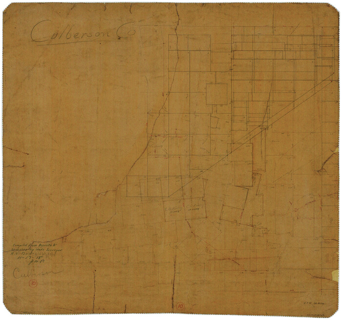 68462, Culberson County Working Sketch 10, General Map Collection
