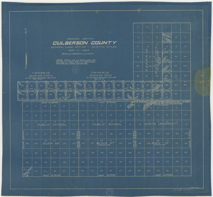 68467, Culberson County Working Sketch 15, General Map Collection