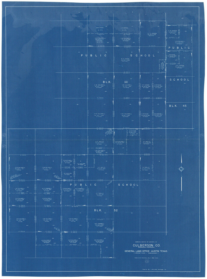 68481, Culberson County Working Sketch 28, General Map Collection
