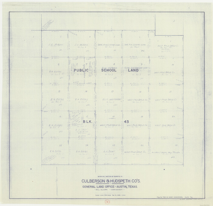 68483, Culberson County Working Sketch 30, General Map Collection