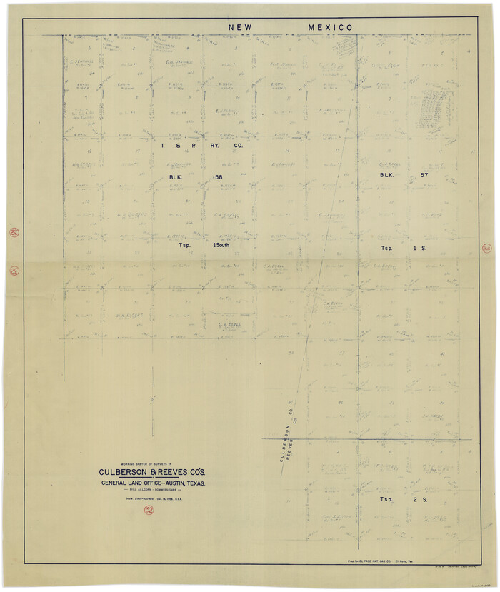 68485, Culberson County Working Sketch 32, General Map Collection
