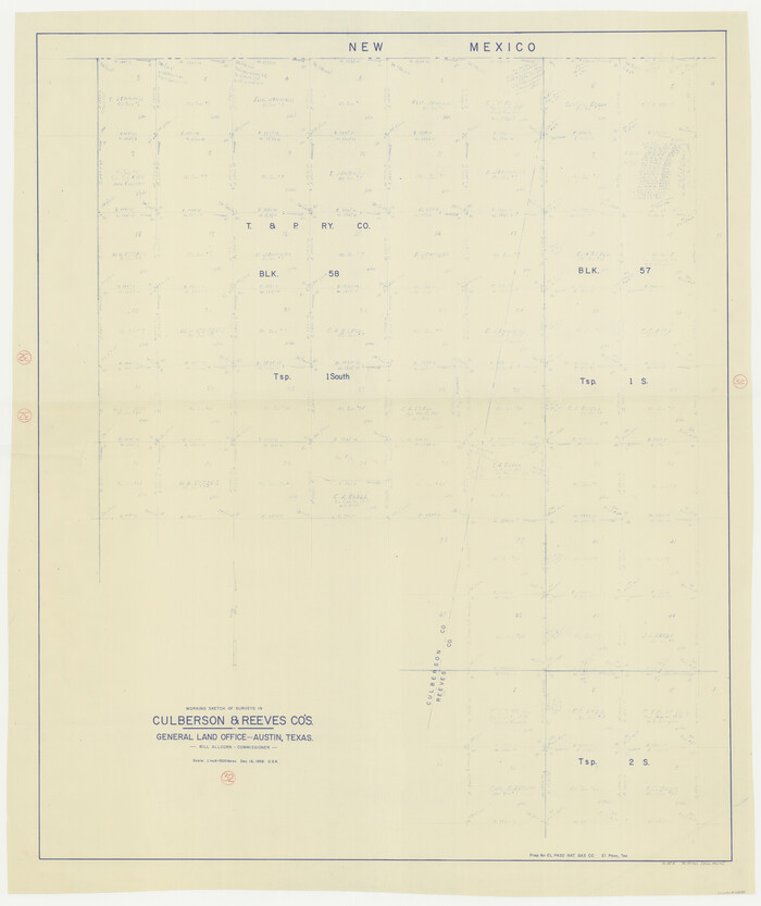 68485, Culberson County Working Sketch 32, General Map Collection