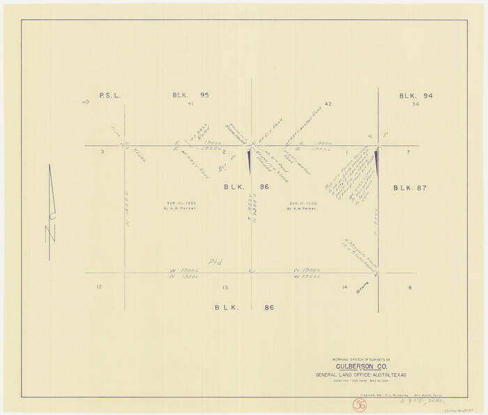 68489, Culberson County Working Sketch 36, General Map Collection