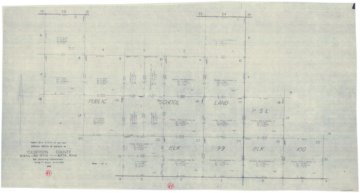 68495, Culberson County Working Sketch 41, General Map Collection
