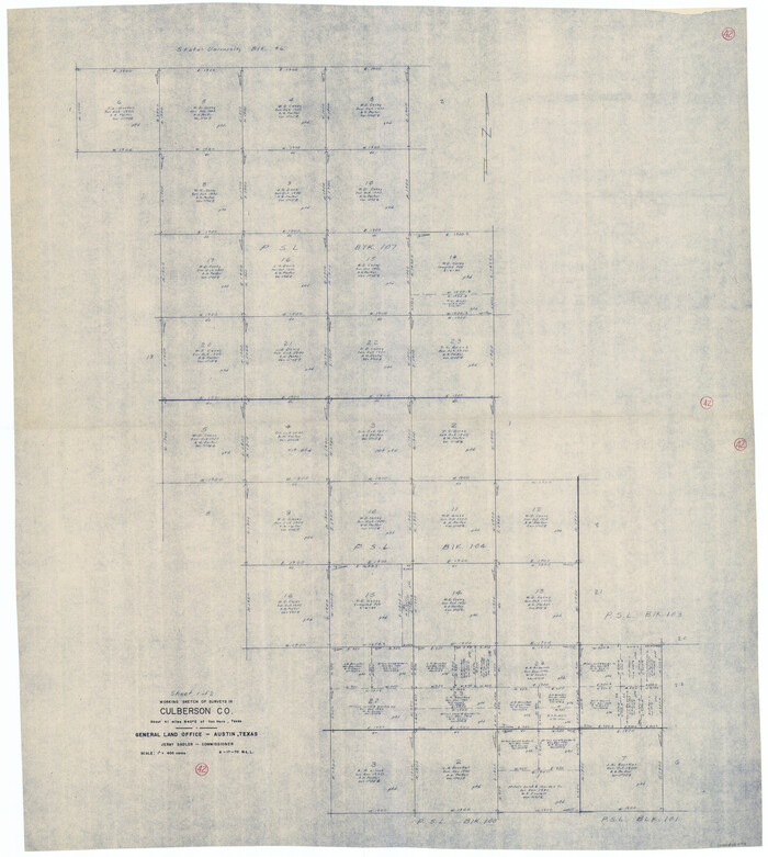 68496, Culberson County Working Sketch 42, General Map Collection