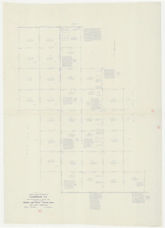 68497, Culberson County Working Sketch 43, General Map Collection