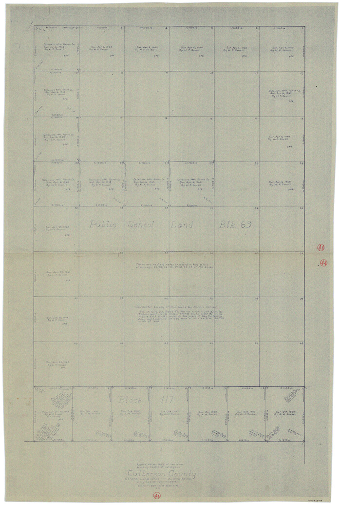 68498, Culberson County Working Sketch 44, General Map Collection
