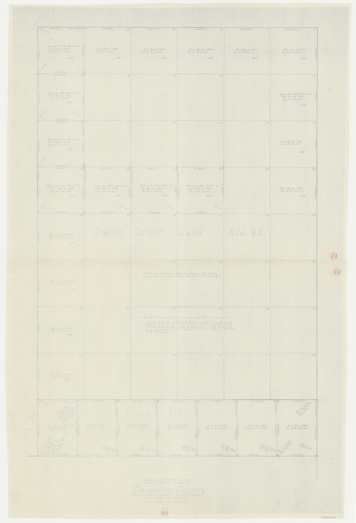 68498, Culberson County Working Sketch 44, General Map Collection