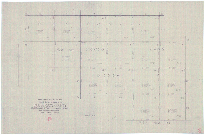 68499, Culberson County Working Sketch 45, General Map Collection
