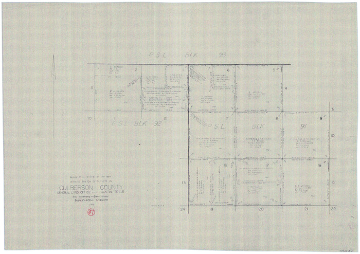 68501, Culberson County Working Sketch 47, General Map Collection
