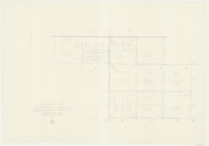 68501, Culberson County Working Sketch 47, General Map Collection