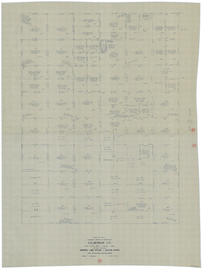 68503, Culberson County Working Sketch 49, General Map Collection
