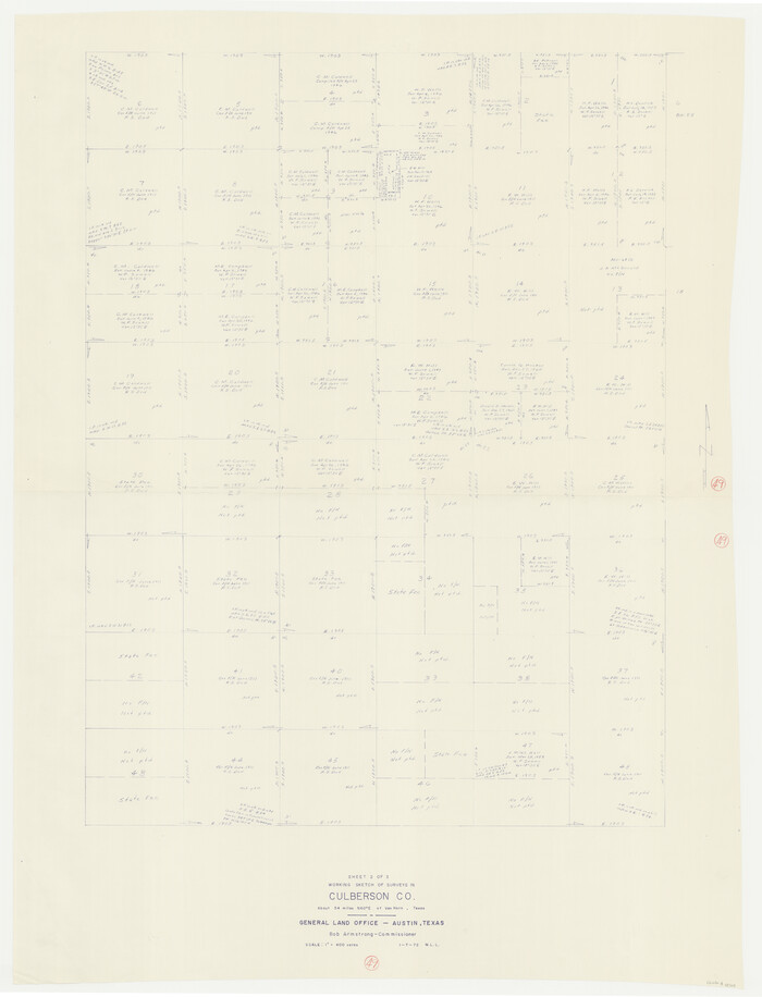 68503, Culberson County Working Sketch 49, General Map Collection