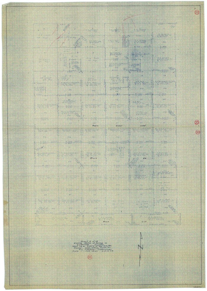 68509, Culberson County Working Sketch 55, General Map Collection
