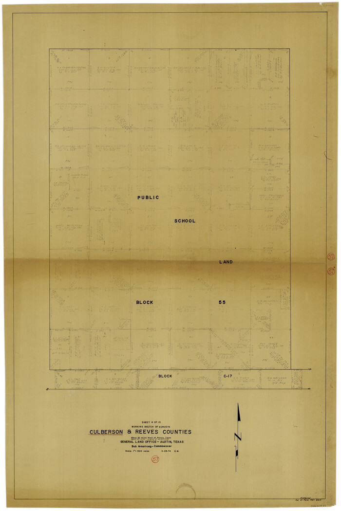 68511, Culberson County Working Sketch 57, General Map Collection
