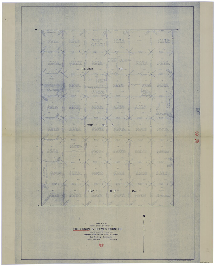 68513, Culberson County Working Sketch 59, General Map Collection
