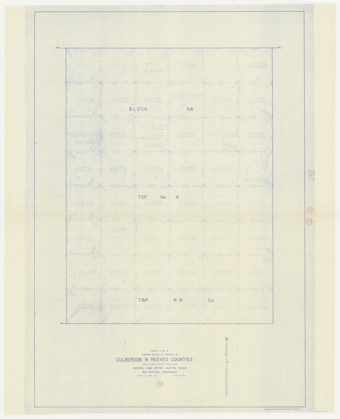 68513, Culberson County Working Sketch 59, General Map Collection