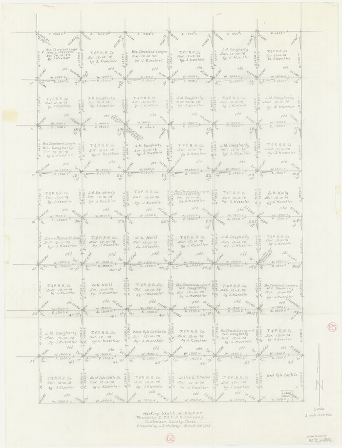 68516, Culberson County Working Sketch 62, General Map Collection