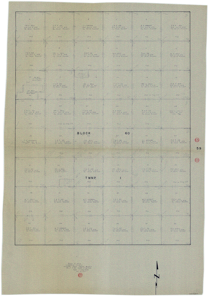 68519, Culberson County Working Sketch 65, General Map Collection
