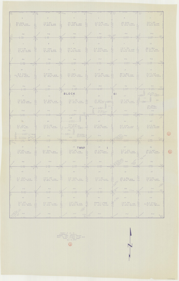 68520, Culberson County Working Sketch 66, General Map Collection