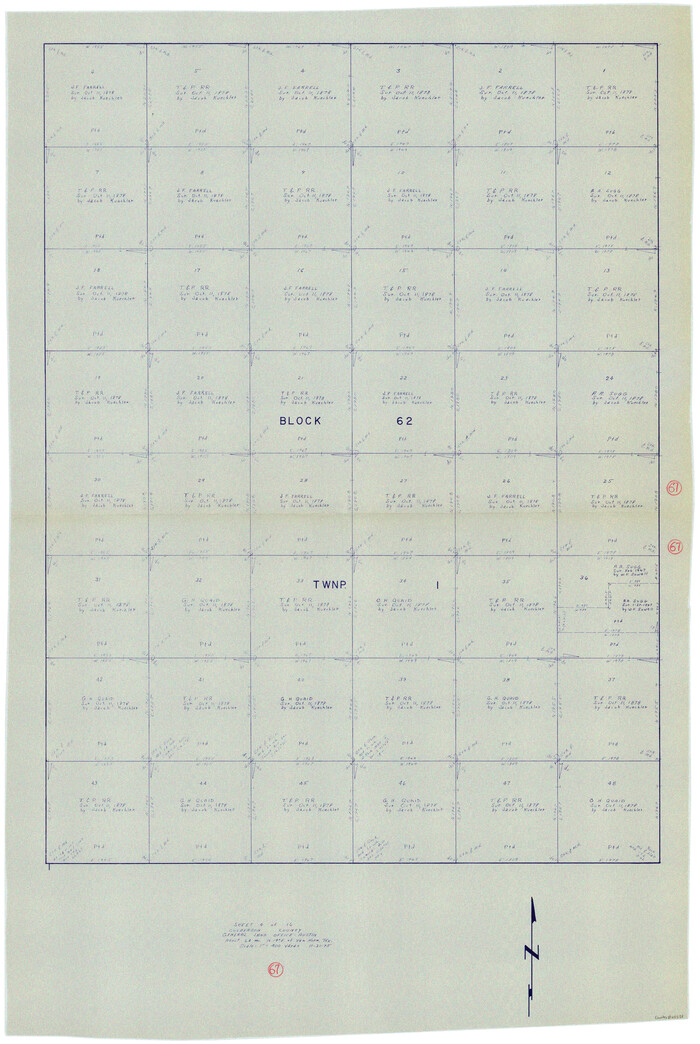 68521, Culberson County Working Sketch 67, General Map Collection
