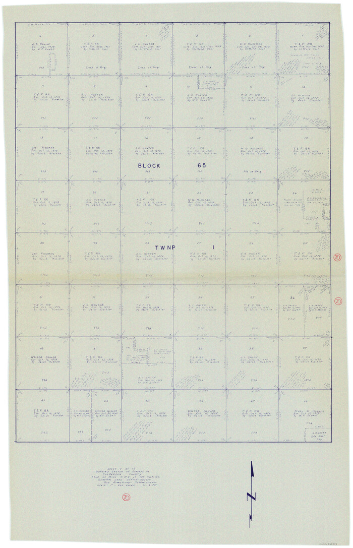 68524, Culberson County Working Sketch 70, General Map Collection
