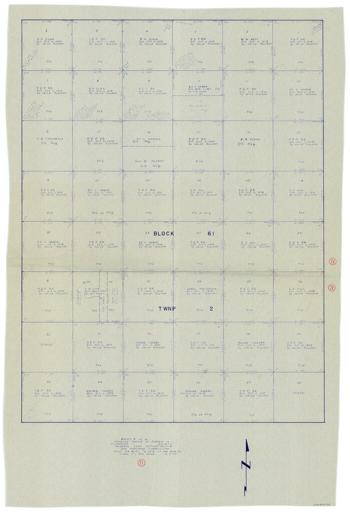 68525, Culberson County Working Sketch 71, General Map Collection
