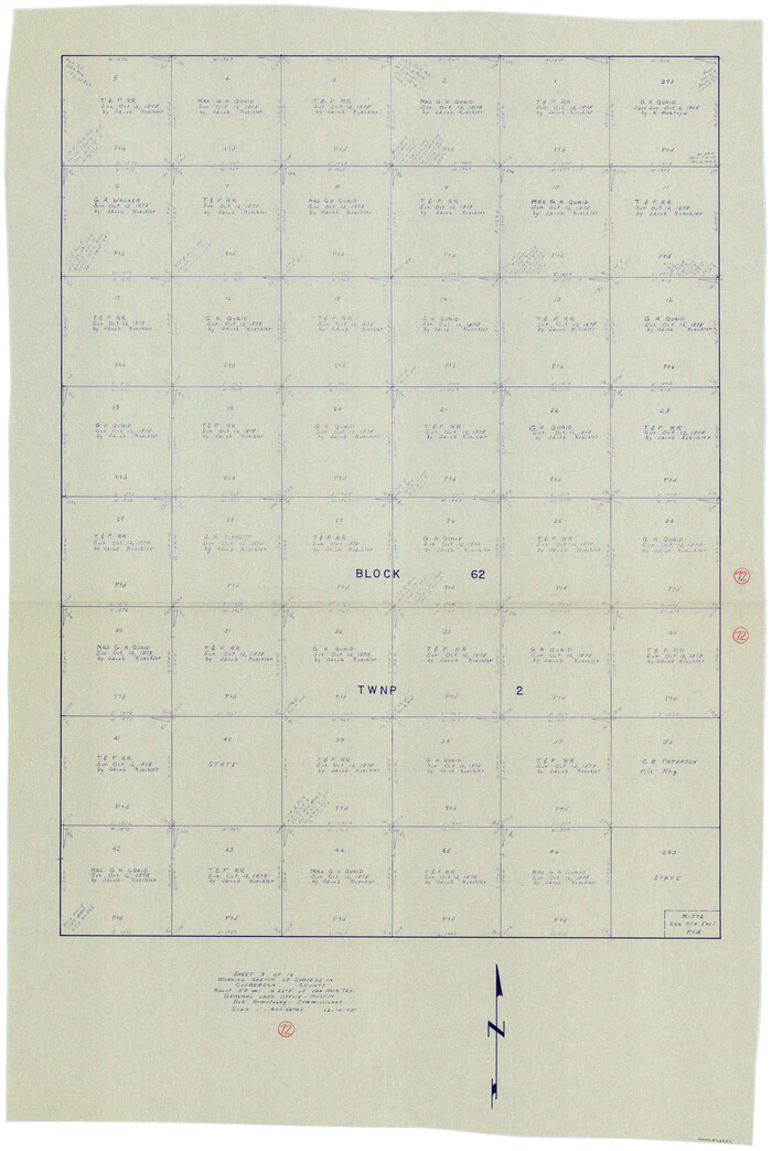 68526, Culberson County Working Sketch 72, General Map Collection
