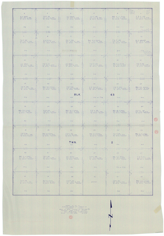 68527, Culberson County Working Sketch 73, General Map Collection
